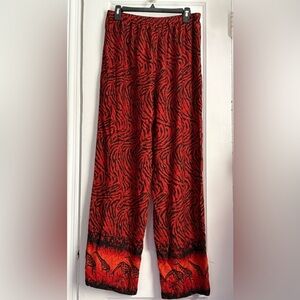 Anthony Original Maxi Jacquard Zebra/Giraffe Print pants , Size: Large